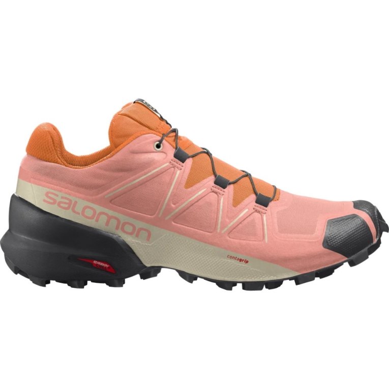 Tenis Para Trail Running Salomon Speedcross 5 Mujer Rosas Naranjas | MX ESUC250